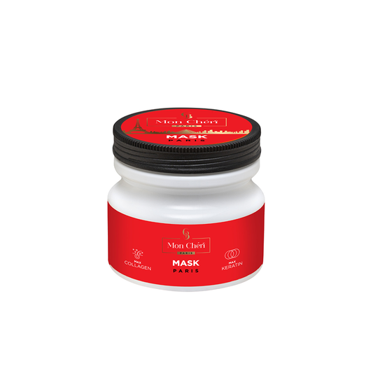 Витаминная капсульная маска Paris Series для интенсивного восстановления волос содержит чистый коллаген и органический кератин Max - Moon Cherry