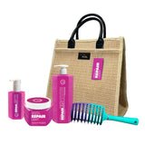 Octan Pearl Absolute Repair Lite Kit Shampoo, Mask, Serum and Brush - Octan Pearl