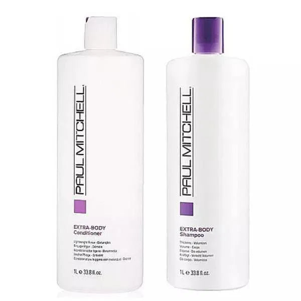 Paul Mitchell Extra Body Shampoo and Conditioner Set 1 Liter