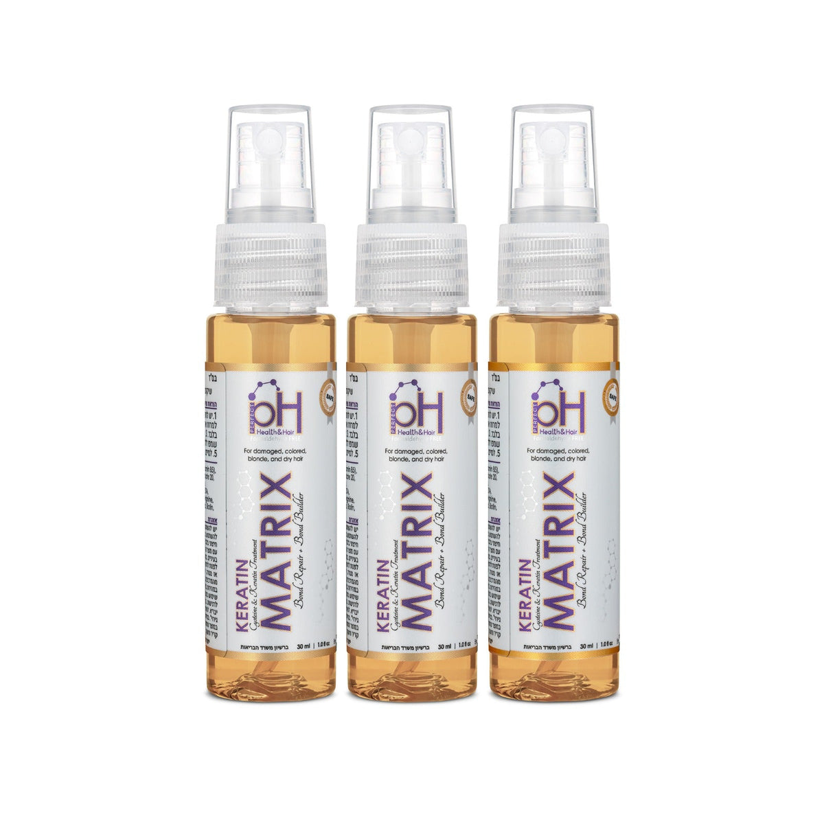 טיפול Keratin Matrix לשיקום וחיזוק השיער, 90 מ״ל | pH Protein Lab