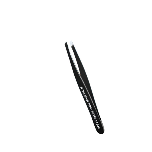 Staleks Eyebrow tweezers black EXPERT 11 TYPE 4b (narrow beveled)