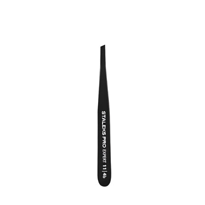 Staleks Eyebrow tweezers black EXPERT 11 TYPE 4b (narrow beveled)