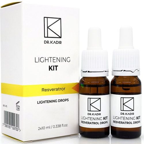 Dr Kadir Resveratror Lightening Drops 10 mlx2 | Lightening Kit 20ml/0.7FL.OZ.