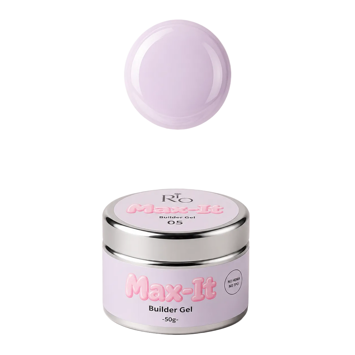 MAX-IT Builder Gel מבית RIO | ג׳ל בנייה מקצועי 50 גרם – גוון 05 | ללא HEMA וללא TPO