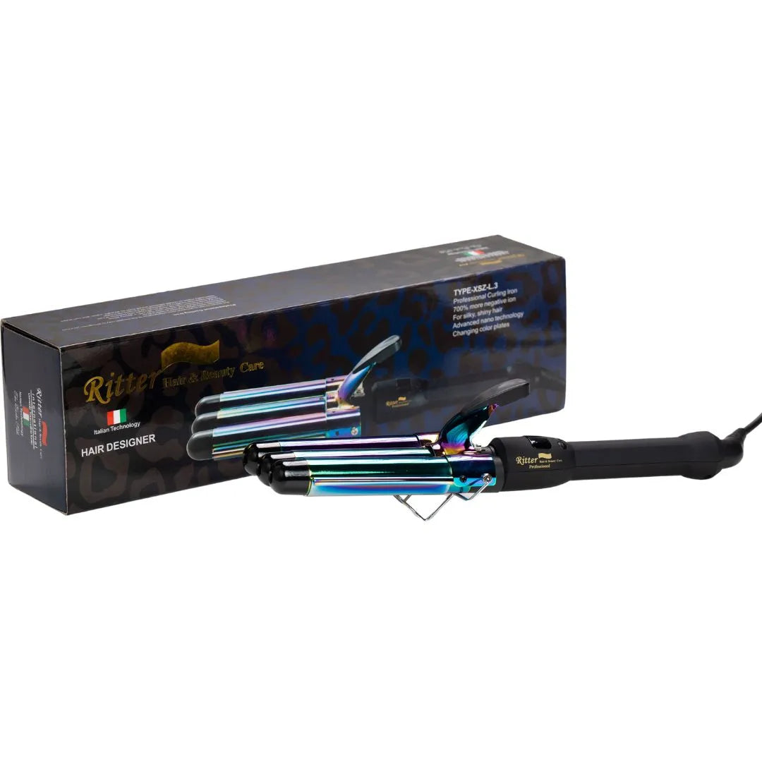 ריטר מסלסל שיער וויבר גלים WAVER משולש טריפל Ritter XSZ-L3
