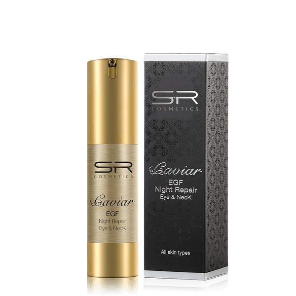 SR Cosmetics Caviar & EGF Night Repair Serum Eye & Neck | Caviar 15ml/0.50FL.OZ. - Yofeely Cosmetics