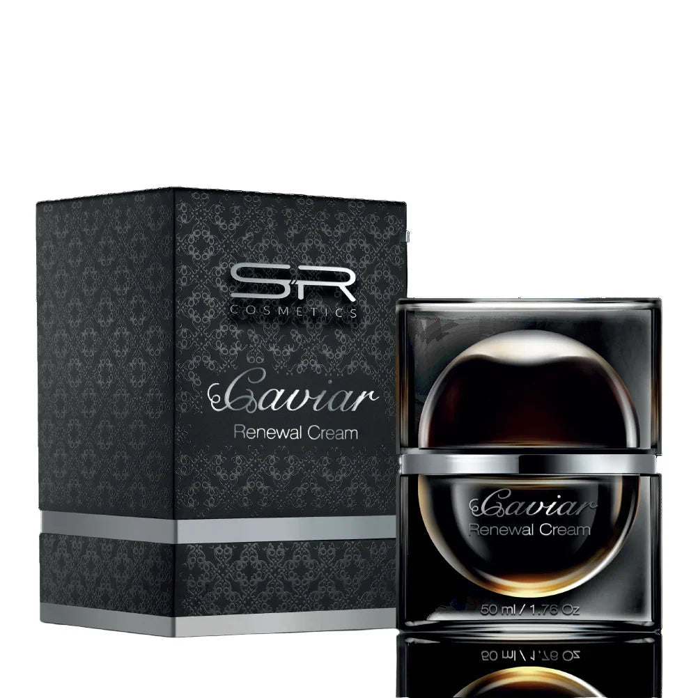 קרם לילה Caviar Renewal לפנים 50 מ״ל | SR Cosmetics – אריזת המוצר