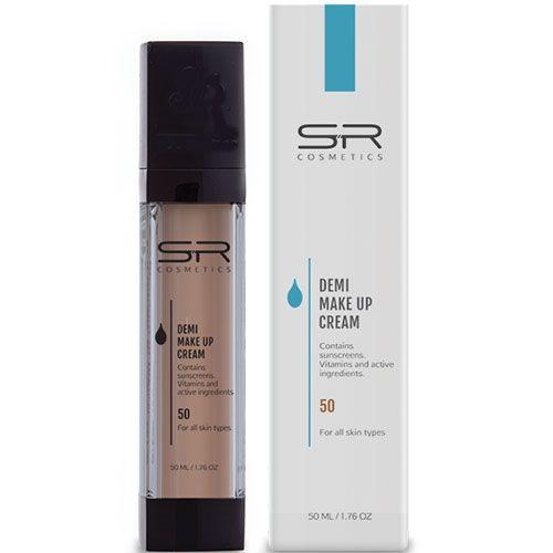 SR Cosmetics Demi Makeup Cream Moisturizer & Sunscreen SPF50 50ml/1.7FL.OZ. - Yofeely Cosmetics