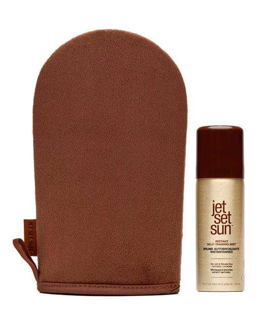 Jet set sun - ספריי לשיזוף + כפפה 50 מ"ל