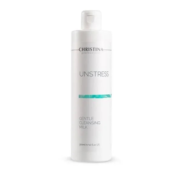 חלב פנים Gentle Cleansing Milk לעור רגיש Unstress ‏300 מ״ל | Christina – תמונת אריזת המוצר