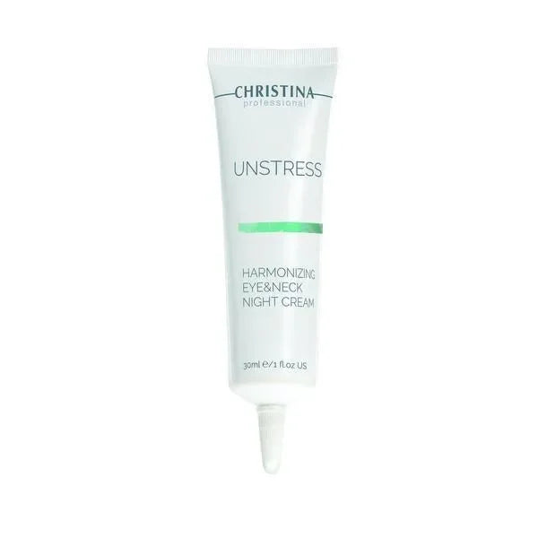 קרם לילה Harmonizing לעיניים ולצוואר Unstress ‏30 מ״ל | Christina – תמונת אריזת המוצר