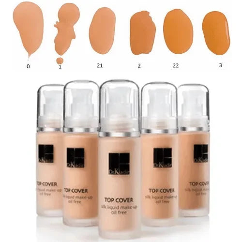 דר כדיר מייקאפ משי נוזלי SPF15 - 6 גוונים – גוון 0 – 30 מ"ל | Dr Kadir – תמונה נוספת 3