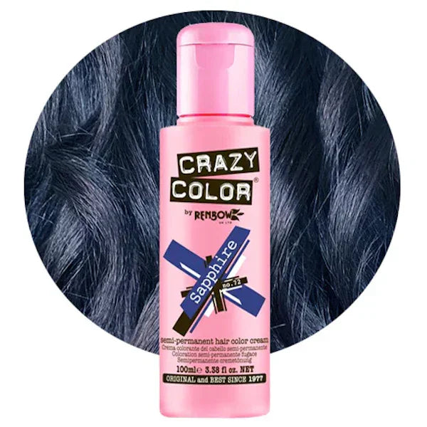 צבע שיער Crazy Color 100 מ״ל בגוון Sapphire