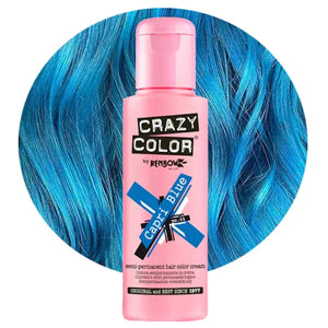 צבע שיער Crazy Color 100 מ״ל בגוון Capri Blue