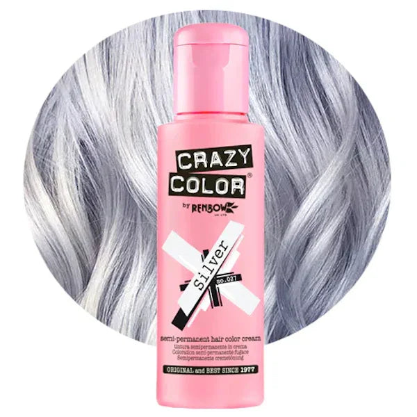 צבע שיער Crazy Color 100 מ״ל בגוון Silver