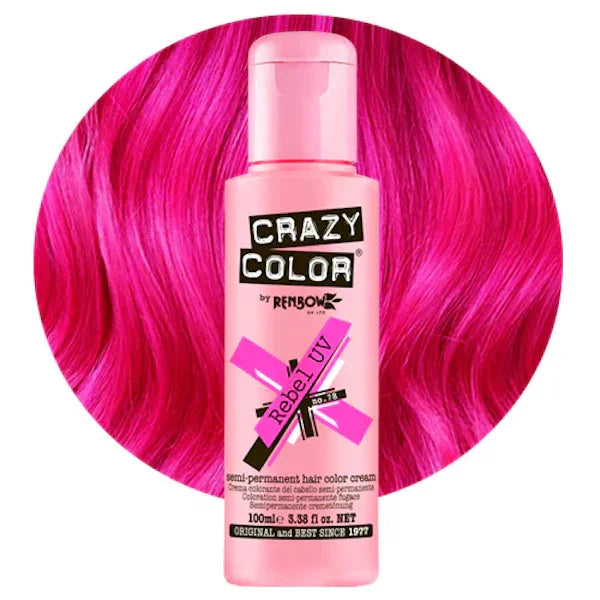 צבע שיער Crazy Color 100 מ״ל בגוון Rebel UV