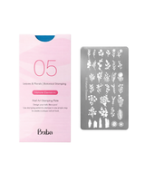 לוח הטבעה לציפורניים Buba 05 – דוגמאות Botanical Stamping