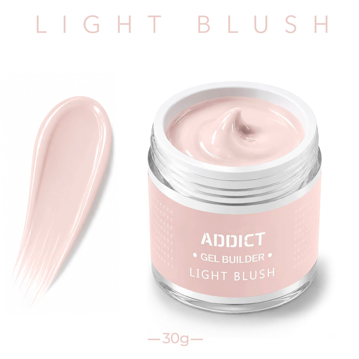 אדיקט ג'ל בניה 30 Light Blush מ"ל - Addict