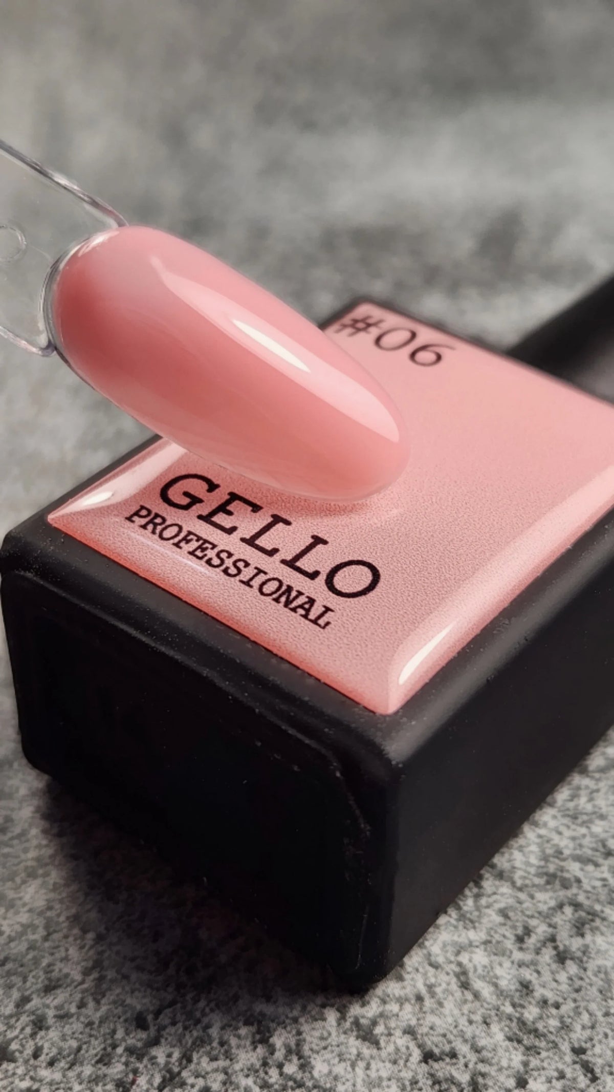 לק ג'ל ג'לו צבע ורוד ברבי שקוף GELLO #06
