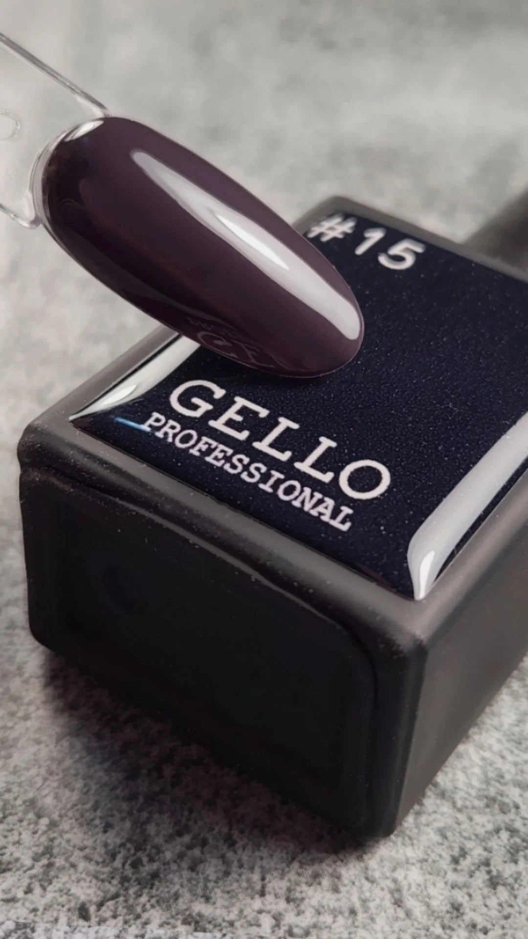 לק ג'ל ג'לו צבע אפור כהה GELLO #15