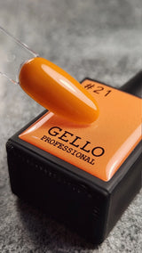 לק ג'ל ג'לו צבע כתום חרדל GELLO #21