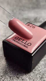 לק ג'ל ג'לו צבע ורוד חום GELLO #26