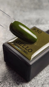 לק ג'ל ג'לו צבע ירוק זית כהה GELLO #30