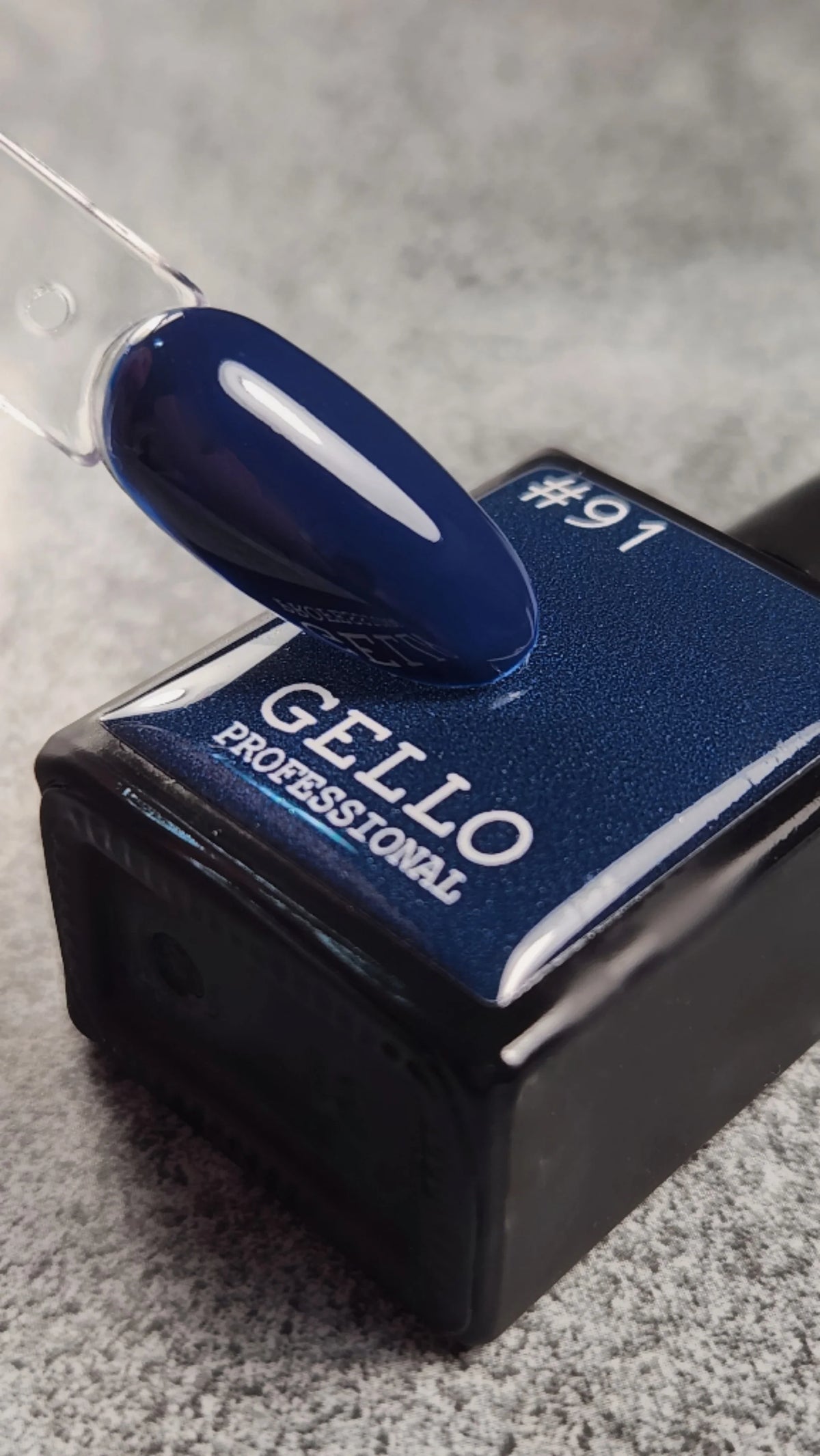 לק ג'ל ג'לו צבע כחול מטאלי כהה GELLO #91