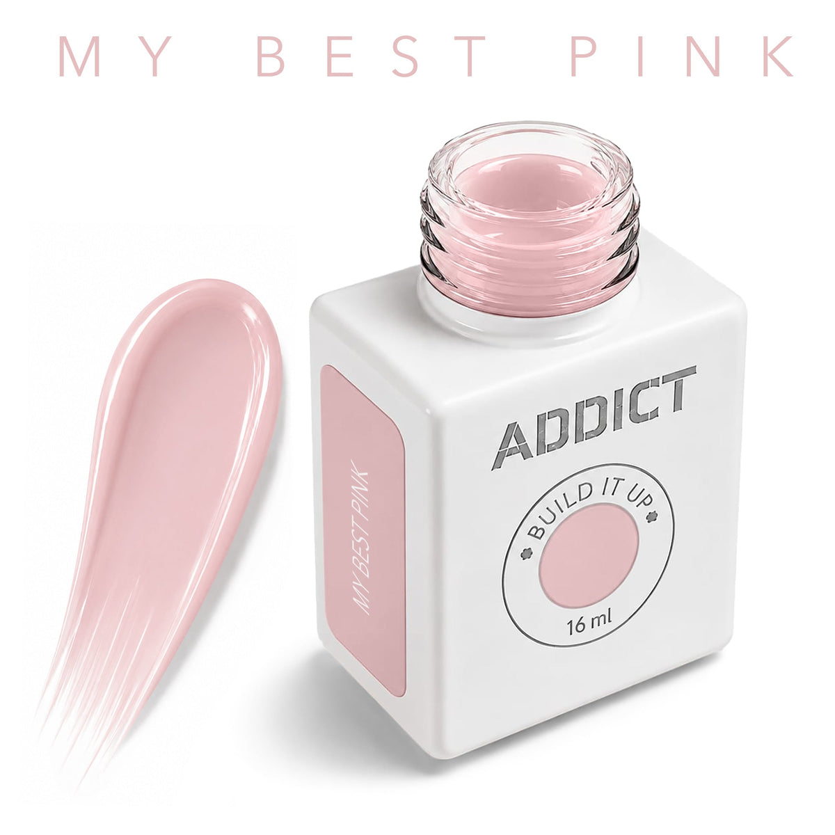 ג׳ל בנייה בבקבוק ADDICT Build It Up My Best Pink 16 מ״ל