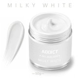 ג׳ל בנייה ADDICT Milky White 50 מ״ל