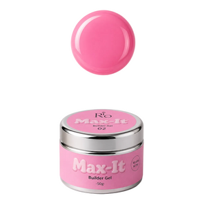 MAX-IT Builder Gel מבית RIO | ג׳ל בנייה מקצועי 50 גרם – גוון 02 | ללא HEMA וללא TPO