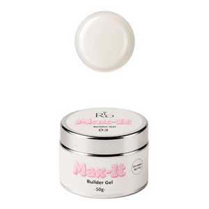 MAX-IT Builder Gel מבית RIO | ג׳ל בנייה מקצועי 50 גרם – גוון 03 | ללא HEMA וללא TPO