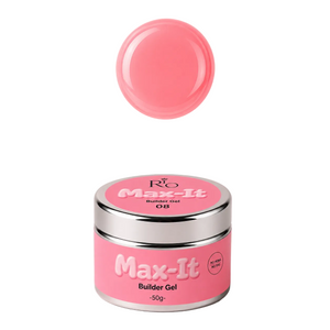MAX-IT Builder Gel מבית RIO | ג׳ל בנייה מקצועי 50 גרם – גוון 08 | ללא HEMA וללא TPO