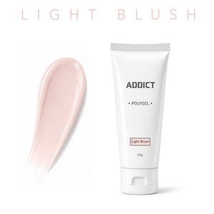 אדיקט פוליג'ל LIGHT BLUSH 30 גרם - Addict