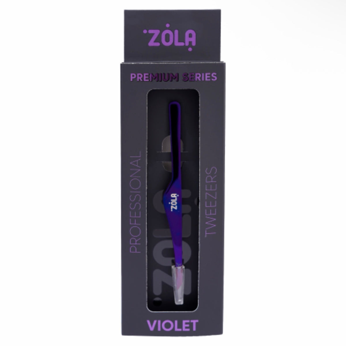 ZOLA Premium Professional Brow Tweezers - Purple by ZOLA