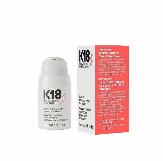 K18 Leave-in Molecular Repair Hair Mask 15ml/0.50FL.OZ.